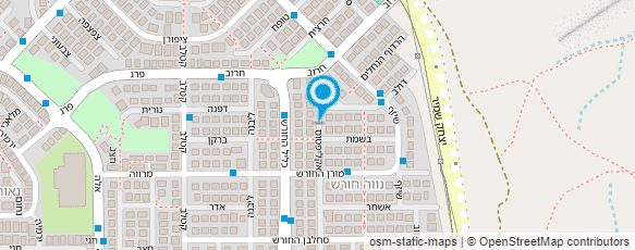 מפת הגעה אל הגן של בתי