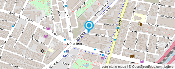 מפת הגעה אל רשות הנמלים והרכבות