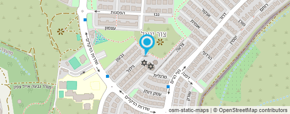 מפת הגעה אל הצהרון של עופרית