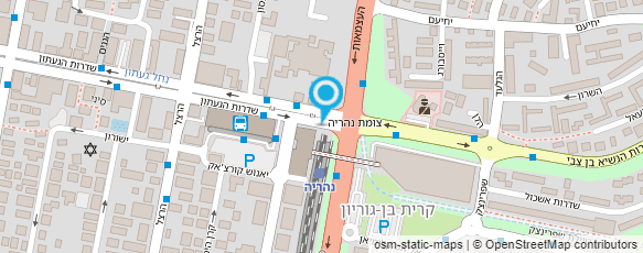 מפת הגעה אל תחנה מרכזית נהריה-אגד