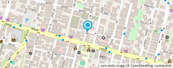 מפת הגעה אל ביה"כ המסורתי רעננה