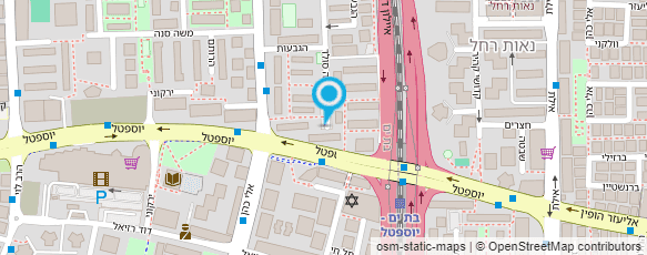 מפת הגעה אל מכולת יעקב