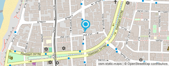 מפת הגעה אל שוק בת ים