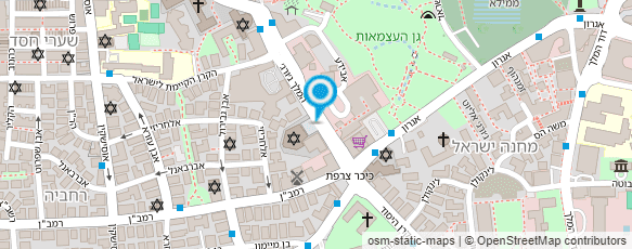 מפת הגעה אל היכל שלמה-אמנות יהודית