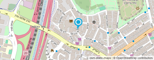 מפת הגעה אל המרכז ללימודי הפלסטיקה והגומי