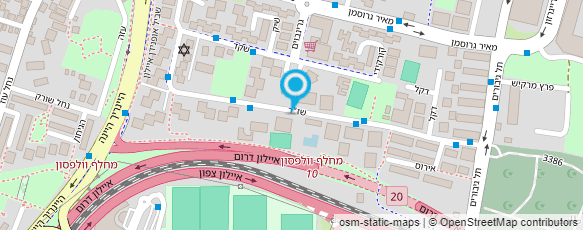 מפת הגעה אל בריכת נווה עפר