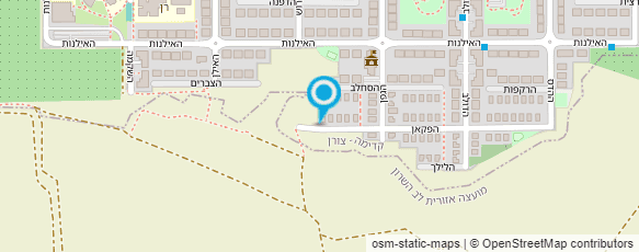 מפת הגעה אל מורן גבעון - עיצוב גנים בנוף