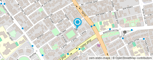 מפת הגעה אל גן מעון יהודית