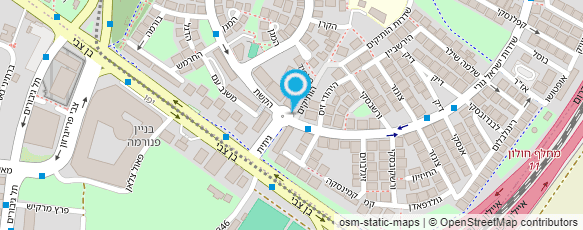 מפת הגעה אל מועדון שיקומי - נכי צה"ל