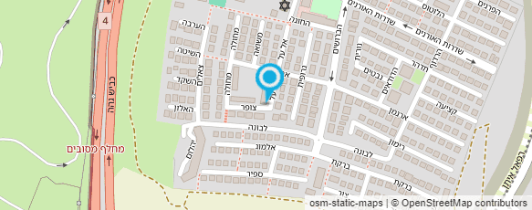 מפת הגעה אל ציוני דרך החברה הישראלית לקידום תיירות בע"מ