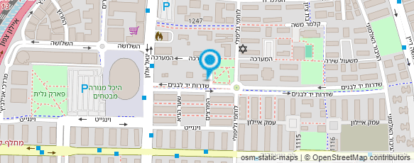 מפת הגעה אל המרכז לחרש-עיוור-מכון בית דוד