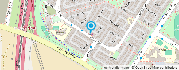 מפת הגעה אל מרכז הפירות והירקות יוני