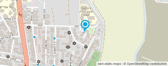 מפת הגעה אל גן למרחב - בנים