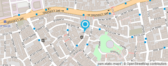 מפת הגעה אל היחידה לבריאות התלמיד