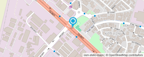 מפת הגעה אל משתלת אזור מפת הגעה אל משתלת אזור