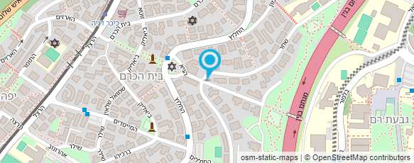 מפת הגעה אל מדרשת "חיבת ירושלים"