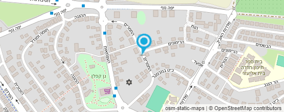 מפת הגעה אל תיכון חדרה חטיבת ביניים בית אליעזר