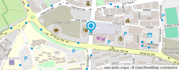 מפת הגעה אל היכל התרבות אשקלון