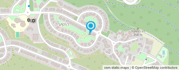 מפת הגעה אל מצפה הושעיה