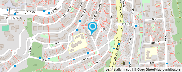 מפת הגעה אל גן אילנות