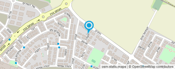 מפת הגעה אל אודי ארט- עיצוב ותיכנון גינות