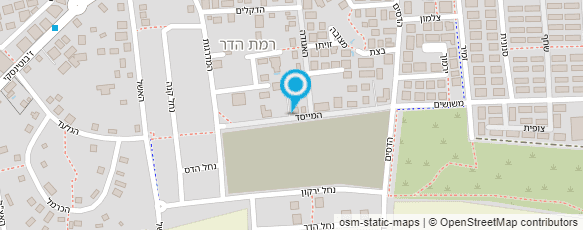 מפת הגעה אל גן רמת הדר