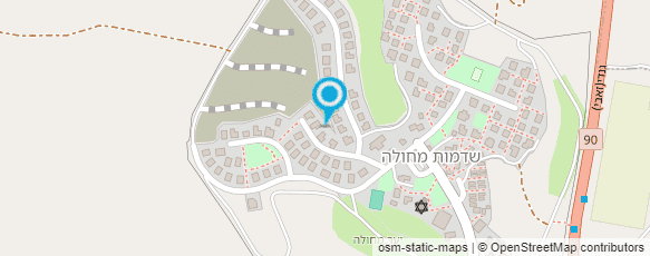 מפת הגעה אל שדמות מחולה