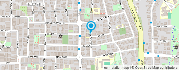 מפת הגעה אל האגודה למען העיוור