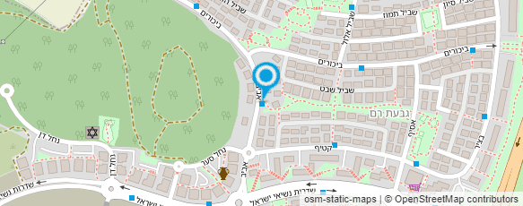 מפת הגעה אל גן קטיף