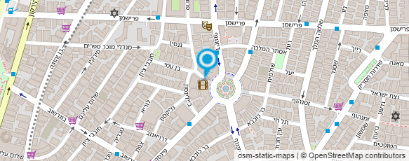 מפת הגעה אל המרכז ללמודי קבלה