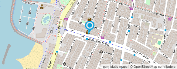 מפת הגעה אל בית בן-גוריון