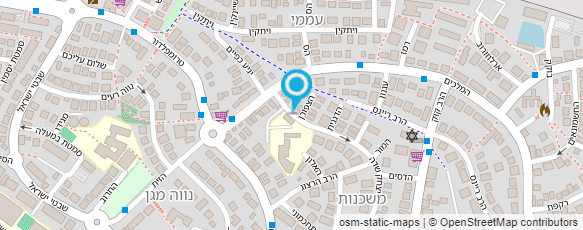 מפת הגעה אל "עיריטף"-מרכז התעמלות ותנועה לגיל הרך