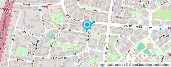 מפת הגעה אל אינסטלטורים אלי "גג-אחד"