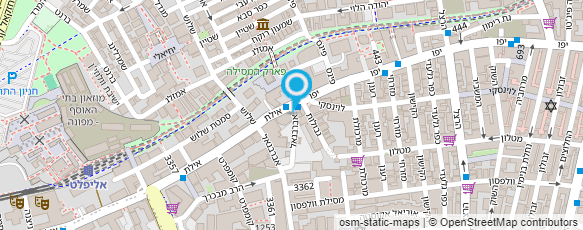 מפת הגעה אל רזיאל לוי מסגרות