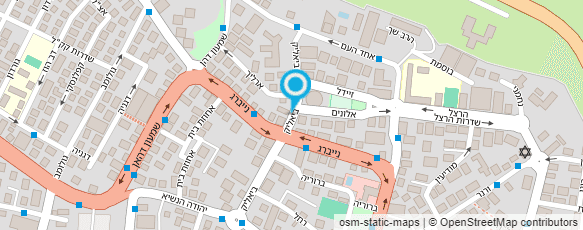 מפת הגעה אל ד"ר סימון יעקב