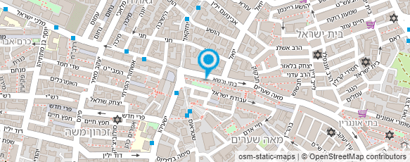 מפת הגעה אל מכבסת מאה שערים