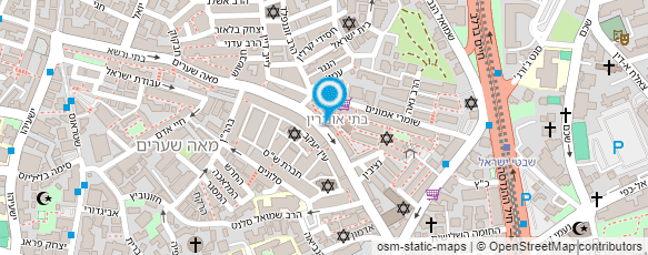 מפת הגעה אל כולל שומרי החומות לצדקת רבי מאיר בעל הנס