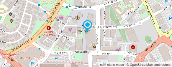 מפת הגעה אל המרכז ליעוץ פסיכולוגי תעסוקתי