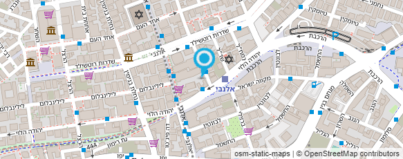 מפת הגעה אל חניון אלנבי 115 ת"א בע"מ