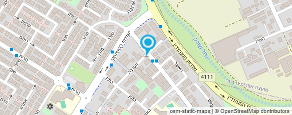 מפת הגעה אל מוניות יבנה - המרכז