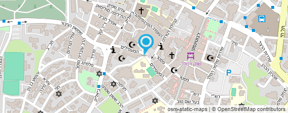 מפת הגעה אל משקאות טוני בעיר העתיקה