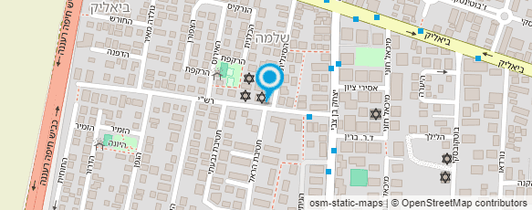 מפת הגעה אל ישיבת "כנסת יצחק"