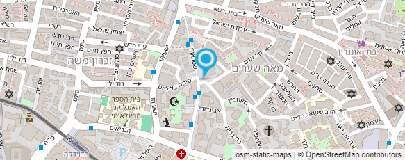 מפת הגעה אל הסתדרות אקדמאים במדעי חברה ורוח