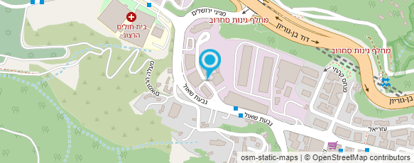 מפת הגעה אל פזגז - ירושלים והנגב