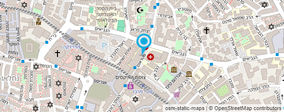 מפת הגעה אל בי"ח ביקור חולים