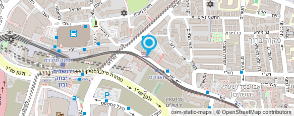 מפת הגעה אל הסעות מ.מ.ט. ירושלים