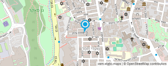 מפת הגעה אל אינטראמריקה - בית ארגנטינה בירושלים