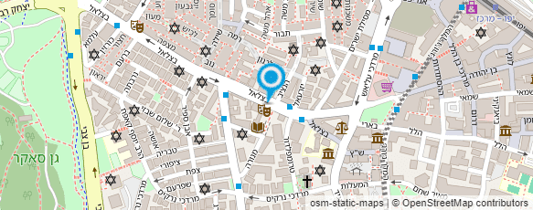 מפת הגעה אל הספריה העירונית בית העם