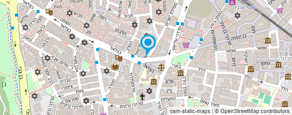 מפת הגעה אל אירגון קהילות יהודי צפון אפריקה בירושלים מפת הגעה אל אירגון קהילות יהודי צפון אפריקה בירושלים