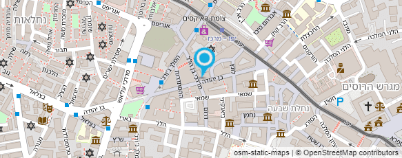 מפת הגעה אל ארגון סוחרי י-ם ובתי-הארחה